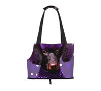 purple Poodle Polka Dot print Puppy Carrier Dog Walking Bags Pets Dogs Carrier Bags for small Dogs and Cat and Rabbit