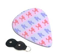 purple Poodle Polka Dot Printed Guitar pick Guitar Plectrums for Acoustic Guitar Electric Guitar Bass Guitar - Guitar Accessories - 6 Pack 0.46mm