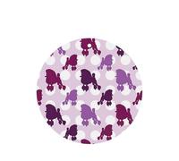 Purple Poodle Polka Dot Printing 10 Pcs Car Air Fresheners Cards For Scented Hanging Sheets For Bathroom With Rope
