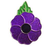 Purple Poppy Badges and Pins Brooch Big Flowers