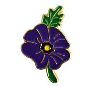 Purple Poppy Pin Badge Brooch Remembrance Day Decorations Animals Memorial Poppy Day