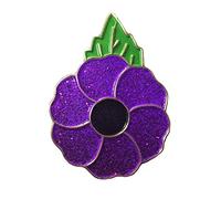 Purple Poppy Pins Badges Shining Veteran Soldier Animals Remembrance Day Brooch Memorabilia
