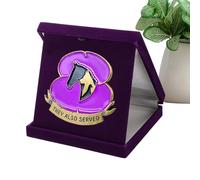 Purple Poppys Flower Brooch | Poppies Badges And Pins | Horse Brooch Pin Badge Remembrance Sunday Day Lapel Pins | Metal Enamel Brooch For Lest We Forget Veterans Day Memorial Day