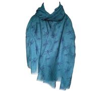 Purple Possum® Blue Scarf Dragonfly Pattern Ladies Lightweight Wrap Womens Dragonflies Shawl