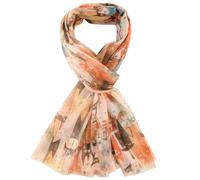 Purple Possum® Cat Scarf Ladies Orange Yellow Blue Cats Print Wrap Large Cute Kitty Shawl