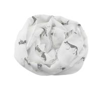 Purple Possum® German Shepherd Scarf in White Cotton Blend Lightweight Alsatian Dogs