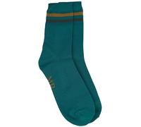 Purple Possum® Mens Socks Striped Novelty Fun Cotton Bamboo Blend Stripes Stripy UK Size 7-11 (Teal)