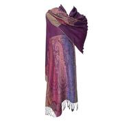 Purple Possum® Pink Scarf Ladies Cerise Fuchsia Orange Blue Floral Shawl Flowers Pashmina Wrap