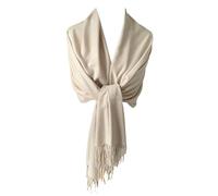 Purple Possum UK® Beige Pashmina Wrap Ladies Plain Shawl Cashmere Blend Oversized Scarf Wedding Prom Accessories