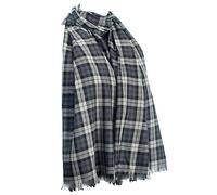 Purple Possum UK® Tartan Scarf Mens Black White Grey Plaid Ladies Cotton Checked Wrap Check Shawl