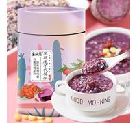 Purple Potato Fruit and Vegetable Konjac Porridge, Amorphophallus Breakfast Porridge, Healthy and nutritious Congee, Convenient lotus root starch, Instant Delicious Snack, 250g/can (1 Can)