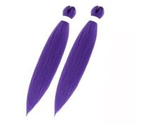 Purple Pre-Stretched Braiding Hair 2 Pack Long Synthetic Braids for