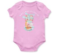 Purple Print House Birthday Babygrow With Name For Son When I Wake Up I Will Be 1 Safari Balloon Personalised Gift For Baby Boy Toddler, 12-18 Months, Light Pink