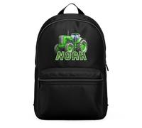 Purple Print House Boys Personalised Tractor Mini Backpack Custom Name Farming Design Back to School Nursery Bag for Kids Infants Toddlers, One Size, Black