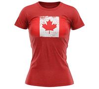 Purple Print House Canada Grunge T Shirt Football Fan Soccer Tournament Gift Idea Football Shirts Her, XL, Red