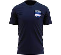 Purple Print House Cape Verde Shirts for Men, Cape Verde Flag Badge Retro T Shirt, Football Country Africa 2022 Supporters Gifts for Him or Her, 2024 World Tournament Footy Soccer Top, L, Navy