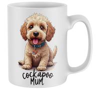 Purple Print House Cockapoo Mum Mug Puppy Owner Tea Coffee Cup Womens Christmas Stocking Filler Gift