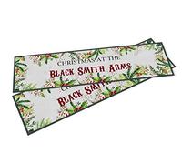 Purple Print House Custom Christmas At The Pub - Personalised Bar Runner - Custom Text Rubber Bar Mat - Christmas Bar - Home Bar Accessories For Home Pub - Novelty Gift (Large - 880x250)