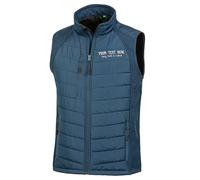 Purple Print House Custom Embroidered Work Padded Gilet for Men | Personalised Lightweight Body Warmer with Embroidery Text | Staff Uniform or Outdoor Layer | Add Your Business Name, XL, Navy