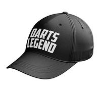 Purple Print House Darts Legend Baseball Cap - Funny Birthday Darts 180 Gifts for Him - Dart Player Hat, One Size, Black
