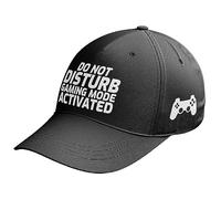 Purple Print House Do Not Disturb Cap for Men Gaming Mode Activated Funny Gamer Baseball Cap Gifts, One Size, Black