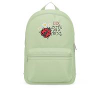 Purple Print House Embroidered Cute as a Bug Personalised Mini Backpack Kids Ladybug Back to Nursery School Essential Bag Boys Girls, One Size, Pistachio