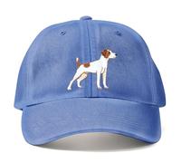 Purple Print House Embroidered Jack Russell Vintage Dad Cap Puppies Embroidery Men Women Unisex Hat, One Size, Cornflower