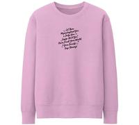 Purple Print House Embroidered Keep Shining Sweatshirt For Women Let Them Misunderstand You Autumn Winter Jumper Ladies Top, XL, Light Pink