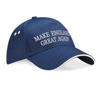 Purple Print House Embroidered Make England Great Again Baseball Cap English Pride Patriotic British Hat for Men and Women Unisex, One Size, Navy/White