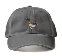 Purple Print House Embroidered Mallard Duck Vintage Dad Cap Hat Embroidery Ducks Baseball Cap Men Women Unisex Gifts, One Size, Black