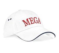 Purple Print House Embroidered MEGA Baseball Cap Make England Great Again English Pride Patriotic British Hat for Men and Women Unisex, One Size, White/Navy