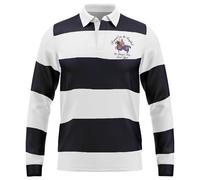 Purple Print House Embroidered Proud to be English Rugby Shirt Mens Saint George Embroidery Jersey for St Georges Day, L, White/Navy