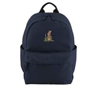 Purple Print House Embroidered Rabbit Mini Backpack Premium Bag For Girls School Nursery Back To School Nursery Infant Toddler New Term, One Size, Navy