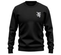 Purple Print House Embroidered Scotland Rampant Lion Sweatshirt For Men Scottish Emblem St Andrews Rugby Country Him Jumper, M, Black