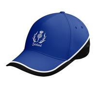 Purple Print House Embroidered Scotland Thistle Teamwear Cap Men Scotland St Andrews Rugby Country Him Her Hat, One Size, Royal/Black