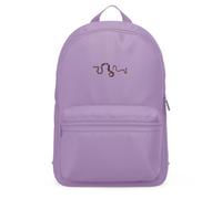 Purple Print House Embroidered Snakes Mini Backpack For Kids Boys Girls Back To School Nursery Embroidery Bag, One Size, Lavender