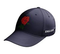 Purple Print House England Badge Cap Mens English Red Rose Baseball Hat Nations Rugby Supporter, One Size, Navy