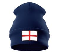 Purple Print House England Embroidered Beanie Hat Winter Accessory English 1871 Emblem Rugby Country Him Her, One Size, Navy