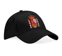 Purple Print House España Coat of Arms Baseball Cap Unisex Spanish European Men Women Spain Football Hat, One Size, Black