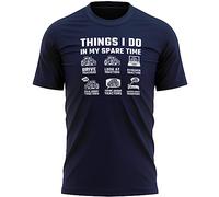 Purple Print House Farming Mens Funny T Shirt Farm Tractors Hobbies Dad Grandad Top Tee, M, Navy