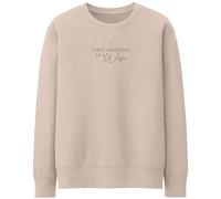 Purple Print House First Christmas As A Wife Sweatshirt For Women 1st Xmas Festive Married Ladies Jumper, M, Nude