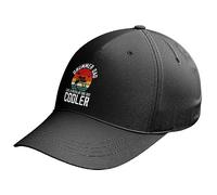 Purple Print House Funny Caps for Dads Drummer Dad Like A Regular Dad But Cooler Novelty Hats Drumset Father, One Size, Black