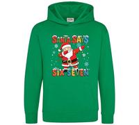 Purple Print House Funny Santa Six Seven Hoodie Dabbing Santa Meme Xmas Hooded Top Boys Girls Father Christmas 6 7 Viral Trend Top, 12-13 Years, Irish