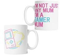 Purple Print House Gamer Mum mug - Gaming For Mum - Coffee Drinker Home & Kitchen, White, One Size