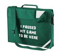 Purple Print House Gaming Book Bag with Strap For Kids Funny I Paused My Game To Be Here Design Back to School Child New Term Infants, One Size, Bottle