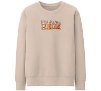 Purple Print House Halloween Sweatshirt For Women Autumn Spiced Hot Drinks Festive October Pumpkins Ladies Jumper, XL, Nude