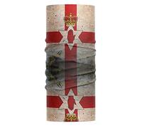 Purple Print House Headwear Northern Ireland Flag Snood - Multifunctional Grunge Flag Irish Bandana Headband Neck Gaiter Men Women Kids - Face Covering Balaclava