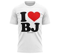 Purple Print House I Love Boris Johnson T Shirt, Funny Tshirts for Men, Gifts Gift Birthday Present Women Tories Conservative Politics Election Brexit, L, White