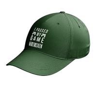Purple Print House I Paused My Game to Be Here Cap Mens Funny Gamers Hat Computer Games Teenage Boy, One Size, Bottle