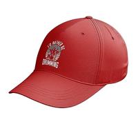 Purple Print House I'd Rather Be Drumming Cap for Dad Novelty Drums Drumset Father Grandad Hat, One Size, Red